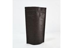 China Brown Black Kraft Paper Stand Up Pouch with Zipper Resealable Recyclable Digital Printed supplier