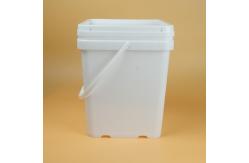 China PP Material Square Plastic Bin With Lid 1.2 Kg Weight supplier