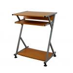 Economic Student Home Office Computer Desk Walnut With Slidable Keyboard Shelf for sale