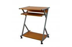 China Economic Student Home Office Computer Desk Walnut With Slidable Keyboard Shelf supplier