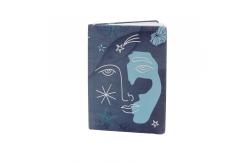 China 60sht 70gsm Recycled Paper Notebook Small Office Stationery SGS With Elastic Band supplier
