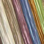 Miyake Satin Striped Crepe Woven Fabric 55 Inch for sale