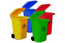 China 240l Waste Recycling Container Garbage Bin Wheelie Plastic Wheelie Bin with Pedal Lid supplier