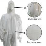 Microporous Non Woven Isolation Coveralls With CE Certificate Protective Clothing for sale