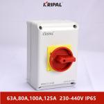 80A 4P IP65 Electric Isolator Switch Changeover Control Components for sale