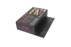 China Custom Order Accepted Paperboard Magnetic Closure Box Matte Black Foldable Design supplier