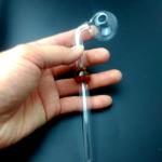 Durable 5.5'' Curved Glass Smoking Pipe Gift Items Customized Shape