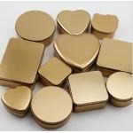 Wedding Candy Gold Tin Containers 0.21mm Small Tin Jars for sale