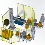 Carbon Steel Baking Varnish Robotic Palletizer with Ethernet Communication Interface