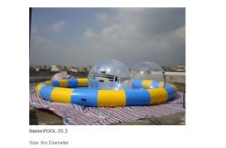 China Inflatable pool / inflatable water pool / giant round pool with water ball supplier