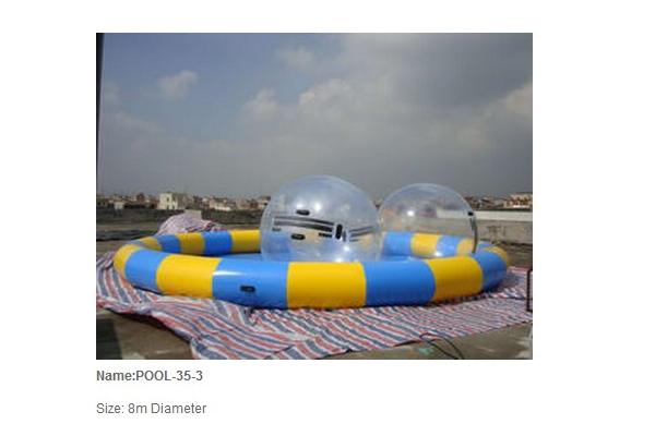 Inflatable pool / inflatable water pool / giant round pool with water ball