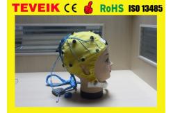 China High Precision EEG Electrode Cap With Different Sensor Electrodes 16 ~ 128 Channel supplier
