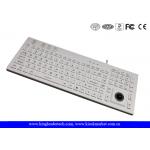 IP68 106 Keys Waterproof Silicone Keyboard Built In Trackball And Backlight for sale