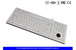 China IP68 106 Keys Waterproof Silicone Keyboard Built In Trackball And Backlight supplier