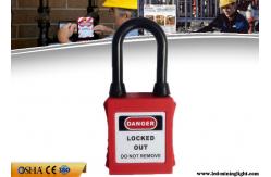 China Durable Lock Out Padlocks , Dust Proof Nylon Shackle ABS Lock Out Locks supplier