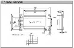 China 64*32 Graphic LCD Module ST7920 with Backlight Customizable Industrial Display Wide Temperature supplier