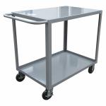 1200 Pounds 2 Tier Platform Trolley Metal Utility Cart 1200lb Load for sale