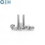 Stainless Steel Phillips Pan Head Screw With Flat Washer And Spring Washer
