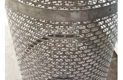China 2m Height Ss304 Ellipse 30cm Diameter Perforated Metal Pipe supplier