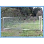 PVC Coated Chain Link Fence Fabric Black Color Quick To Install for sale