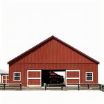Metal Prefab Livestock Barns Customized Size Farmhouse Steel Building Earthquake Resistant for sale