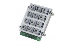 China Ruggedized Backlit 12 Keys Keypad Vandal Resistant Keypad Dot Matrix supplier