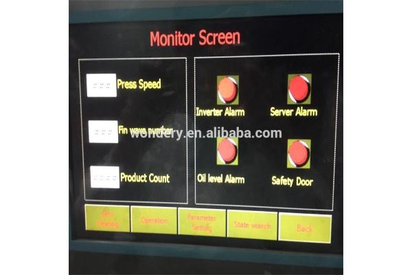 120 SPM Automatic Radiator Flat Top  Wavy Fin Making Machine