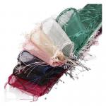 25mm-50mm Tassel Edge Polyester Organza Ribbon for Flower Chocolate Gift Packing and Garment Decoration for sale