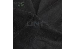 China Black Plain Weave Fusable Interfacing , Fabric 50gsm Woven Fusing supplier