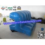 Blue Inflatable Floating Connection / Lake Floating Inflatable Water Park Game for sale
