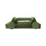 Toddler Velvet Fabric Waterproof Liner Modular Play Couch Set Certified Safe