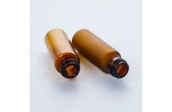 China Matte Amber Glass Roller Bottles Bulk 3 Oz 10ml supplier