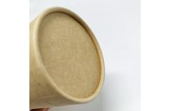 China Custom T Shirt Kraft Paper Cans Packaging Biodegradable With Clear Window supplier