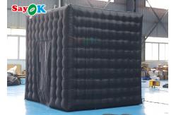 China Oxford Cloth LED Inflatable Photo Booth Double Middle Door Camera Booths supplier