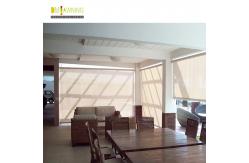 China Vertical Window Retractable Awning Remote Courtyard Rolling Curtains supplier