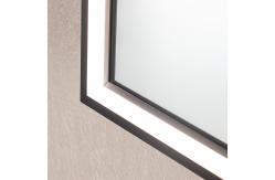 China Acrylic Frame Led Strip Bathroom Mirror Touchable Screen Customizable supplier