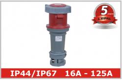 China 16A 32A 125A Waterproof Extension Socket Industrial Coupler IP44 IP67 supplier