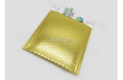China 6x10 Shiny Gold Metallic Bubble Mailers Waterproof Tear Resistant For Shipping supplier