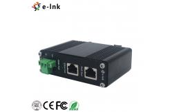 China E-Link Gigabit Power Over Ethernet Injector 12~48VDC Power Input DIN Rail / Wall Mount supplier