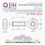 QBH DIN444 YZP Yellow Zinc Plated Lifting Eyelet Knuckle Fish Eye Fisheye Screw