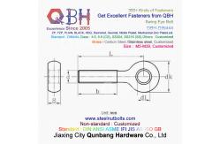 China QBH DIN444 YZP Yellow Zinc Plated Lifting Eyelet Knuckle Fish Eye Fisheye Screw supplier