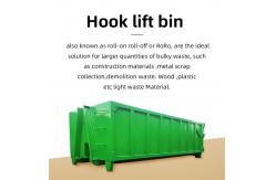 China Roll on Roll Off Dumpster Waste Receptacles Hook Bin 30 Cubic Meter Container supplier
