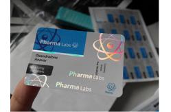 China Oxandrolone Ananvar Oral Labels With Laser Pet Materail Labels And Boxes supplier