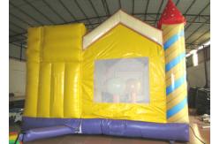 China Waterproof Funny Inflatable Jump House 5 X 5m , Kids Bounce House Silk Printing supplier