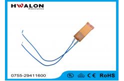 China PTC Ceramic Heater Thermistor , Ceramic Resistor Heater With Two Leads supplier