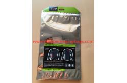 China Ultra - Thin Aluminum Foil Composite Clothing Packaging Bags Front Transparent Back Reusable Zipper supplier
