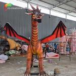 Amusement Park Outdoor Decoration  Animatronic Dragons Sunproof
