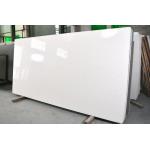 Slip Resistance Artificial White Crystal Quartz Stone Slab For Bathroomtop