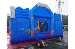 China Water - Proof  Tarpaulin EN71 Inflatable Bouncer Slide supplier