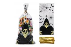 China Halloween Skeleton Cellophane Treat Bag 150pcs For Kids supplier